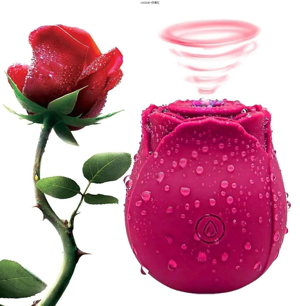 Powerful Sucking-Rose Vibrator Toy for Women Vacuum Stimulator Oral Nipple Clit Sucker Female Sex Toys Goods for Female Adults