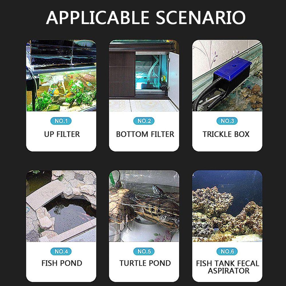 Ultra-Quiet ABS Fish Tank Pond Pool Water Pump Water Filter Tank Fountain Pet Supplies