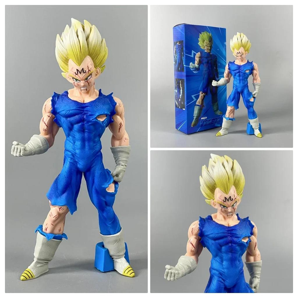 Dragon Ball Z Majin Begita Doll Wukong Handmade Shockwave Toy Anime DBZ Super Saiyan GK Action Series PVC Model Doll Birthday