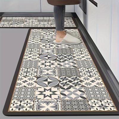 Kitchen Rug Waterproof, Oil-Resistant, Absorbent, Dust-Proof, Bathroom Entrance Hall Entry Door Carpet, Home Decoration