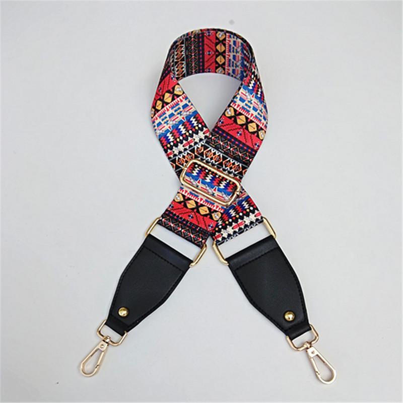 New Color Wide Shoulder Strap Bag Accessories Adjustable Strap Oblique Cross Ethnic Style Replaceable Bag Shoulder Strap