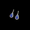 New Bridal Wedding Necklace Earrings Set Sparkling Gems Dinner Party Accessories Simple Wedding Dress Jewelry