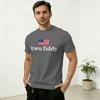 Two Fiddy T Shirts Unisex 100 Cotton Leisure TShirts Crew Neck Tee Shirt Short Sleeve Clothing Plus Size
