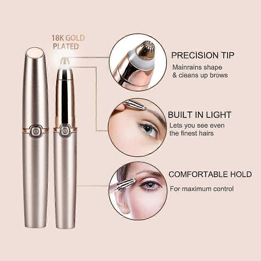 2026 Latest Model  Eyebrow Epilator, Painless Precision Eyebrow Trimmer Eyebrow Epilator Eyebrow Facial Razor for Face Lip Nose Facial Hair Remova