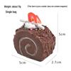 5cm Mini Swiss Roll Model Cake with Fake Fruit and Cream – Children's Toy Display Ornament