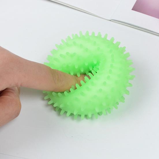 Stress Ball Bouncy Multi-functional Luminous LED Flashing Spiky Balls for Home