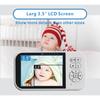 Babysitter SP316 Monitor de vídeo para bebês 2.4G sem fio com LCD de 3,5 polegadas Áudio bidirecional Falar Visão noturna Câmera de segurança de vigilância