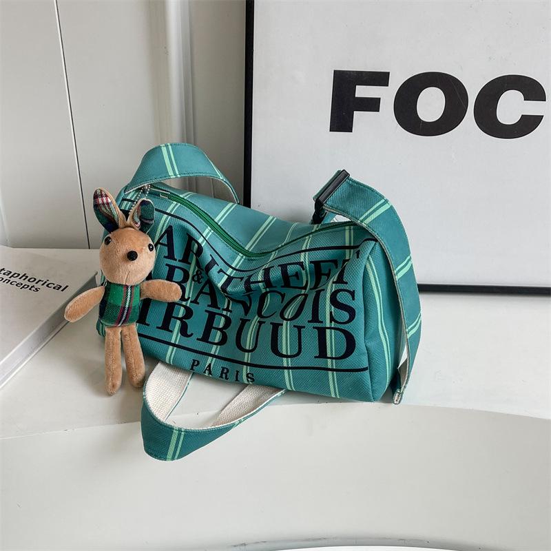 

Уникально разработанная холщовая сумка для женщин, новая сумка-подушка на одно плечо, универсальная сумка через плечо с буквенным принтом