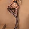 Women European Pantyhose with Hollow Jacquard Pattern Body Stockings Fishnet Tights Sexy Lencerias Calcetines Medias