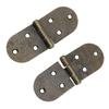 10 Pcs Folding Hinges, Heavy Duty Folding Flush Hinge 180 Degree Round   Hinge Retro Sewing Machine   Top Hinge with Mounting Screws for Sewing 