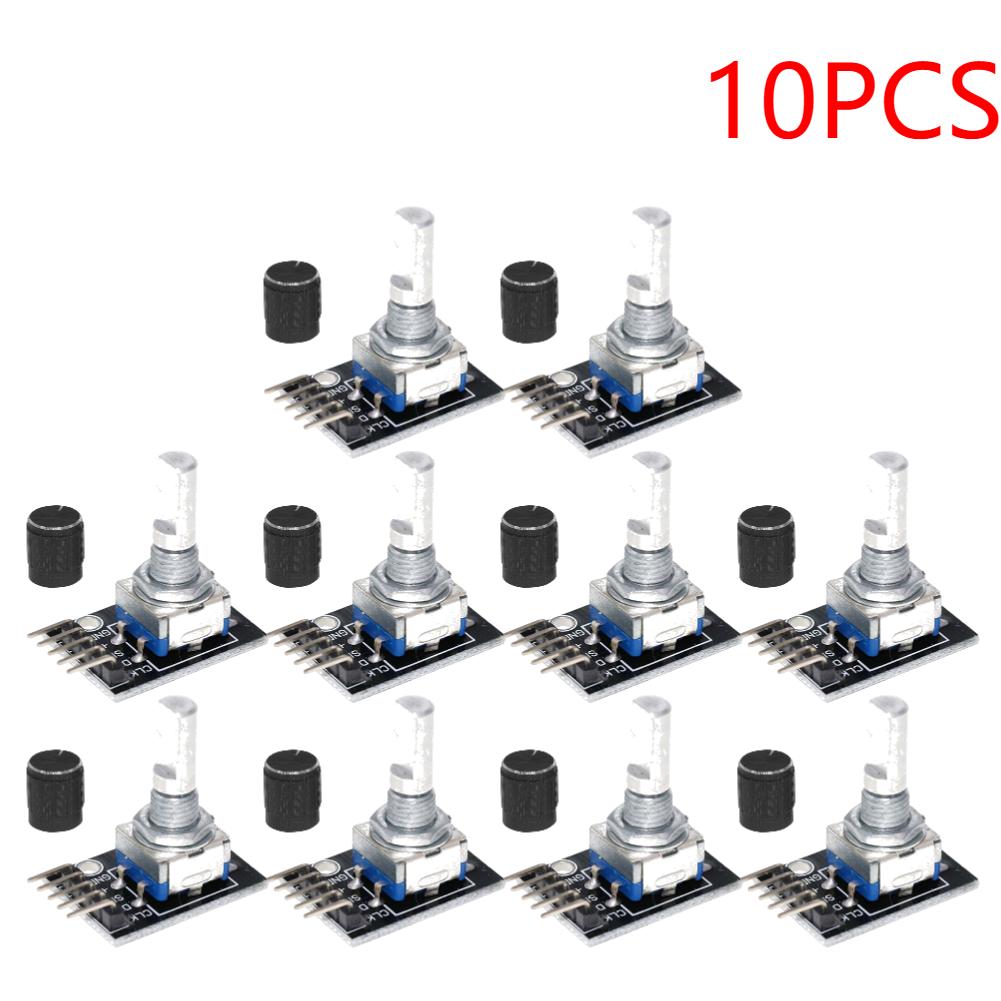 1-10PCS HW-040 360 Degrees Rotary Encoder for switch Module with Knob Cap Rotary Encoder Module Potentiometer Knob Kit