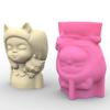 Girl and Puppy Succulent Planter Resin Mold Pen Holder Resin Cement Molds DIY