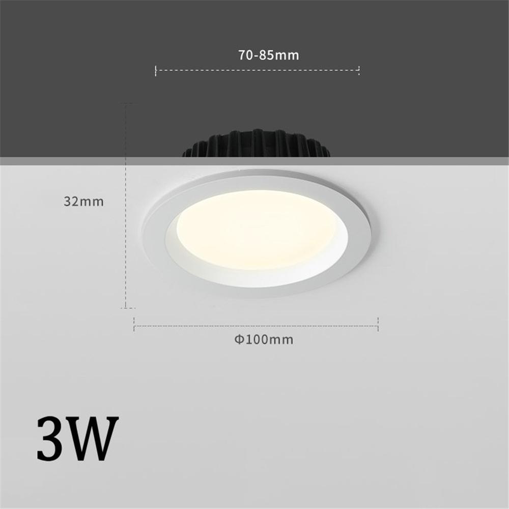 

3 Вт 5 Вт 7 Вт 12 Вт светодиодный прожектор современный алюминиевый встраиваемый светильник для спальни гостиной потолочный светильник проход коридор лампы Cold white
