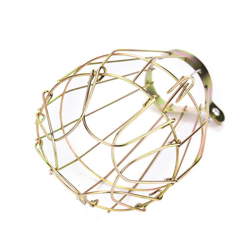 1Pc Iron Wire Bulb Guards Clamp Metal Lamp Cage Retro Trouble Light Parts New