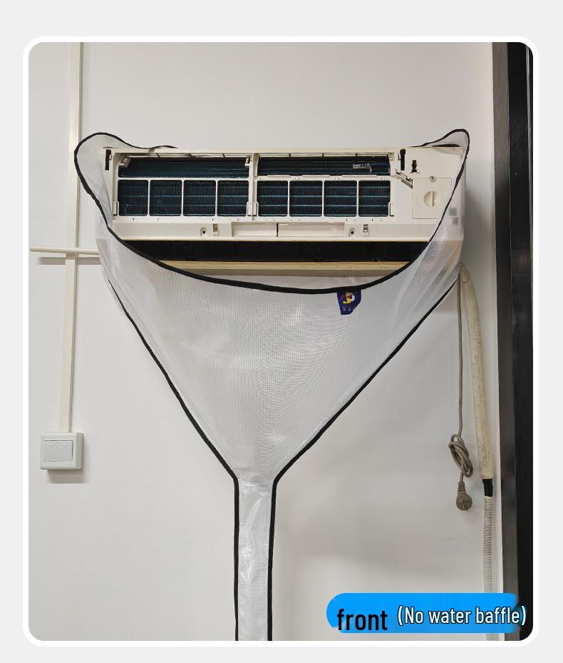 Wall-Mounted Air Conditioner Cleaning Bag, 1-3 HP Universal Waterproof Dustproof Cover.