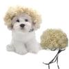 Lustige Hunde-Katzen-Cosplay-Perücke für kleine Hunde, Kopfbedeckung, Cosplay-Kostüm-Accessoires, Haustierperücken für Halloween, Heiligabend, Festival-Party-Dekoration