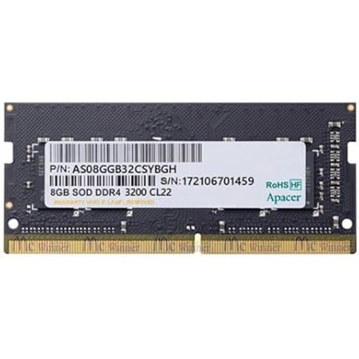 Mémoire RAM - APACER - ES.08G21.GSH - 8GB - DDR4 - 3200MHZ SODIMM
