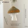 Champagne-colored Foam Christmas Hanging Ornaments Glitter-Coated Fabric-Covered Christmas Tree Decorations