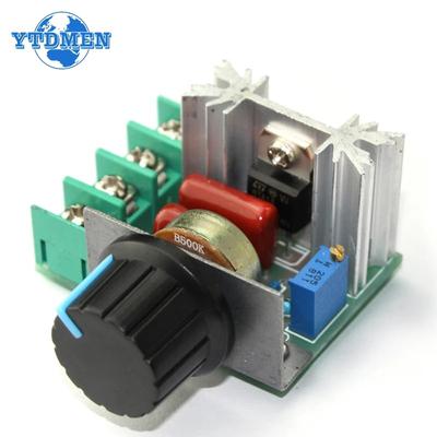 AC 220V 2000W SCR Voltage Regulator Dimmer Motor Speed Controller Thermostat Hight Power Electronic Voltage Regulator Module