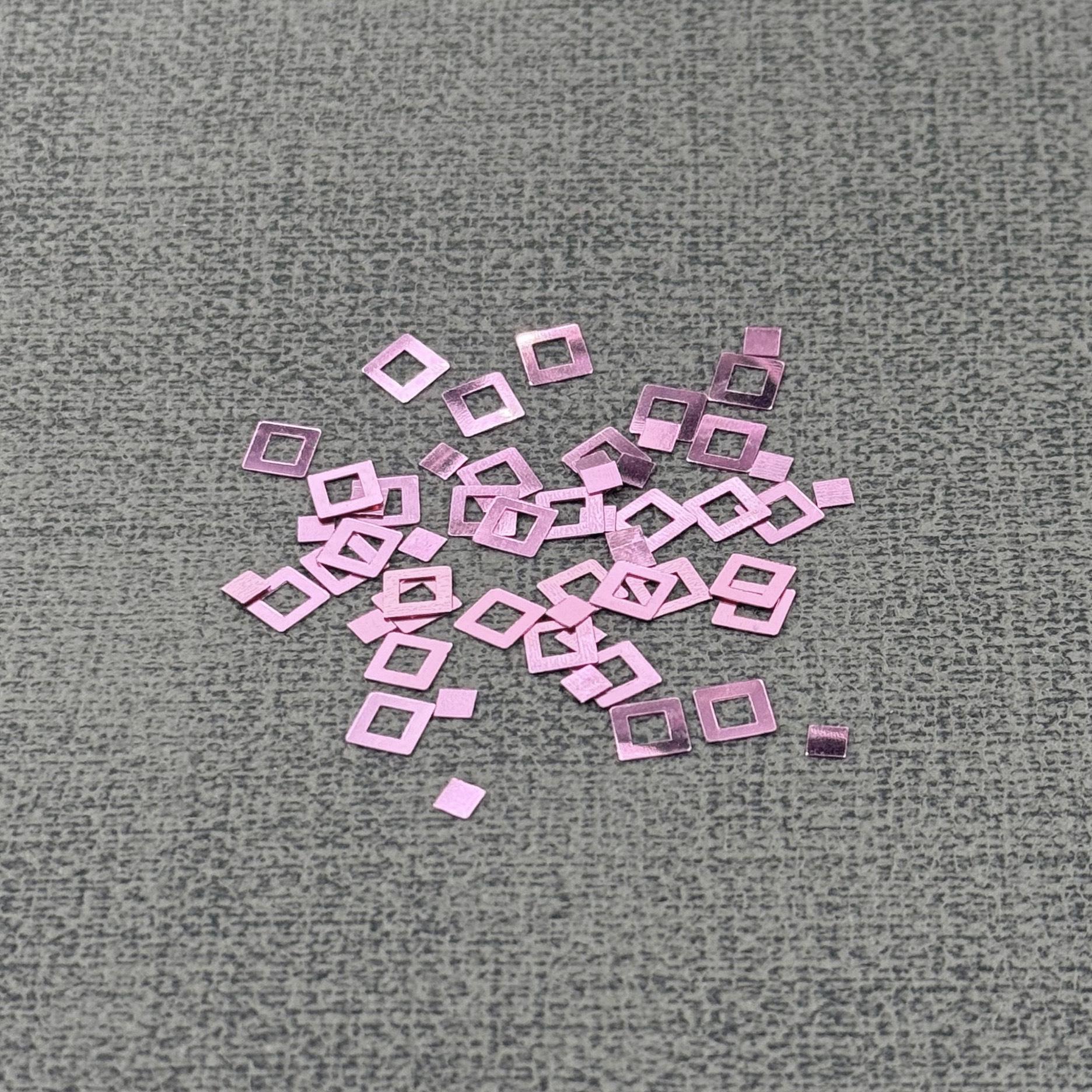

5x5mm Square Double Ring Sequin Pet Clothing & DIY Jewelry Accessories 5×5mm Double Ring