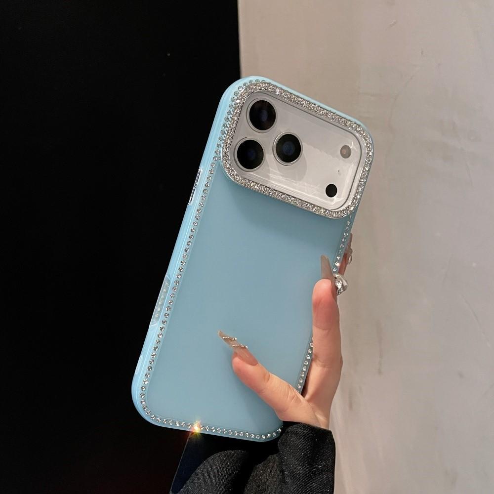 IMD Diamonds Glitter Phone Case For iPhone 17 16 15 14 Plus 13 12 11 Pro Max 16Pro Shockproof Candy Bumper Soft TPU Cover