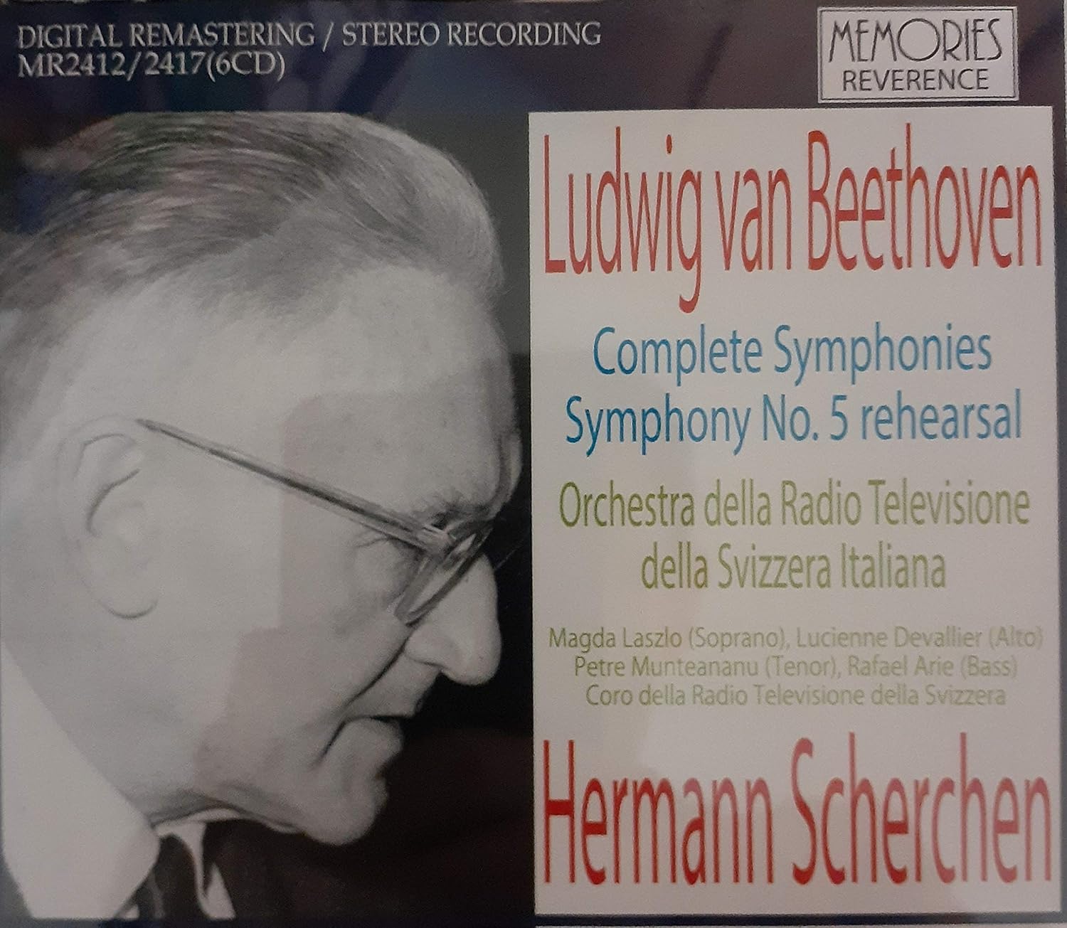 CD HERMANN SCHERCHEN  Complete Symphonies Scherchen Orc MR24122417 Europe Classical Used