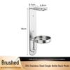 Punch-Free 304 Stainless Steel Wall-Mounted Soap & Sanitizer Dispenser