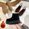 Women's soft elastic winter warm cold padded snow boots thick-soled non-slip wear-resistant outdoor leisure sports Martin cotton boots
