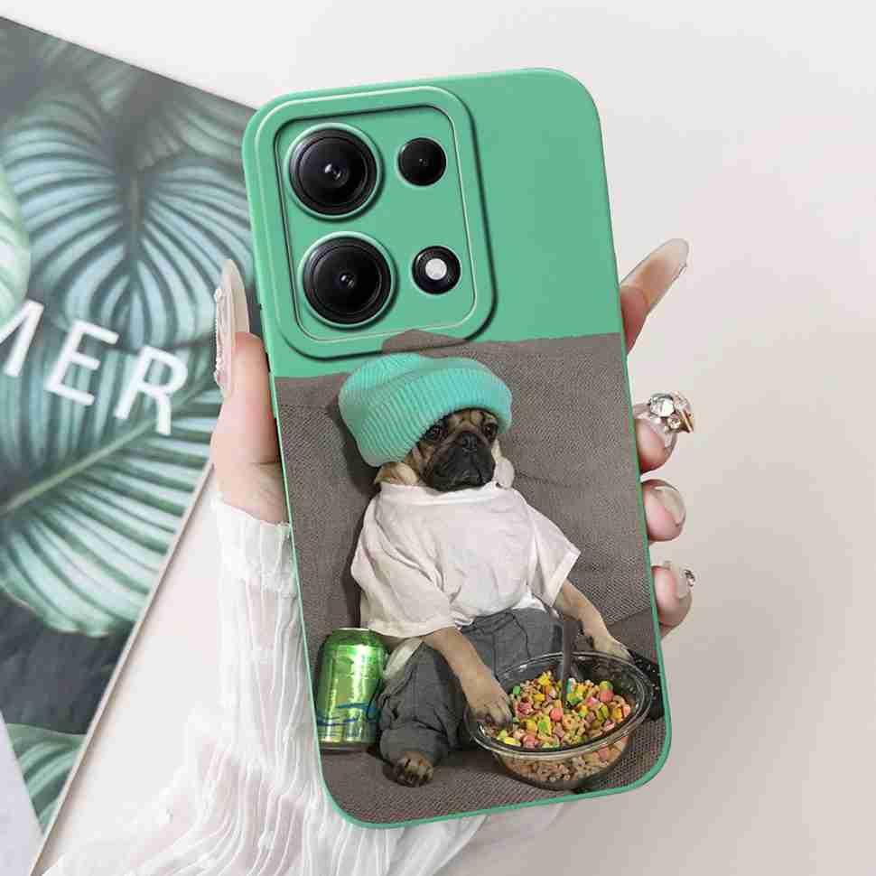 Simple Silicone Case For Redmi Note14s 4G Capa Lovely Panda Rabbit Shockproof Back Cover For Xiaomi Redmi Note 14S Phone Shell