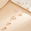 Irregular Design Long Necklace Hammered Texture Y-shaped Necklace Collarbone Chain  Elegant Design
