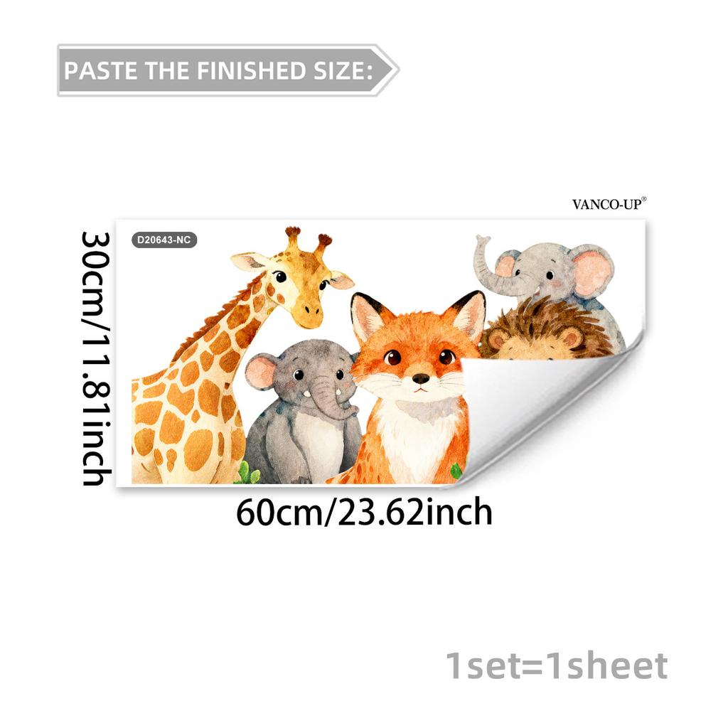 Creative Cartoon Animal Butterfly Static Window Stickers, No Glue Removable Glass Decals for Home Decor