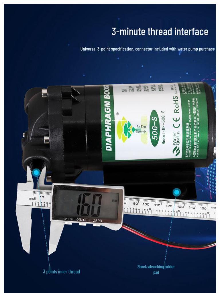 Bo Fan Electric Booster 75G Self-Priming Pump for 50G Water Purifier & 400G Direct Drinking Machine with 300G Household Motor