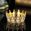 European and American Baroque Full Circle Crown Headwear Rhinestone Alloy Crown Hair Accessory