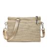 Canvas Clutch Bag Women's New Simple Trend Casual Fashion Solid Color Shoulder Crossbody Small Square Bag Women