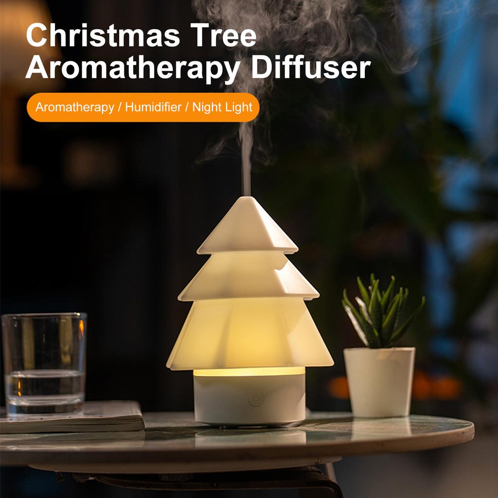 Christmas Tree Air Humidifier 7 Colors Aroma Diffuser Aromatherapy Diffuser for Home Office Bedroom Christmas Gifts