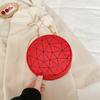Guangzhou Women's Bag Summer Geometric Rhombus Contrasting Color Chain Round Bag Single Shoulder Oblique Span Semi-shaped Mobile Phone Bag