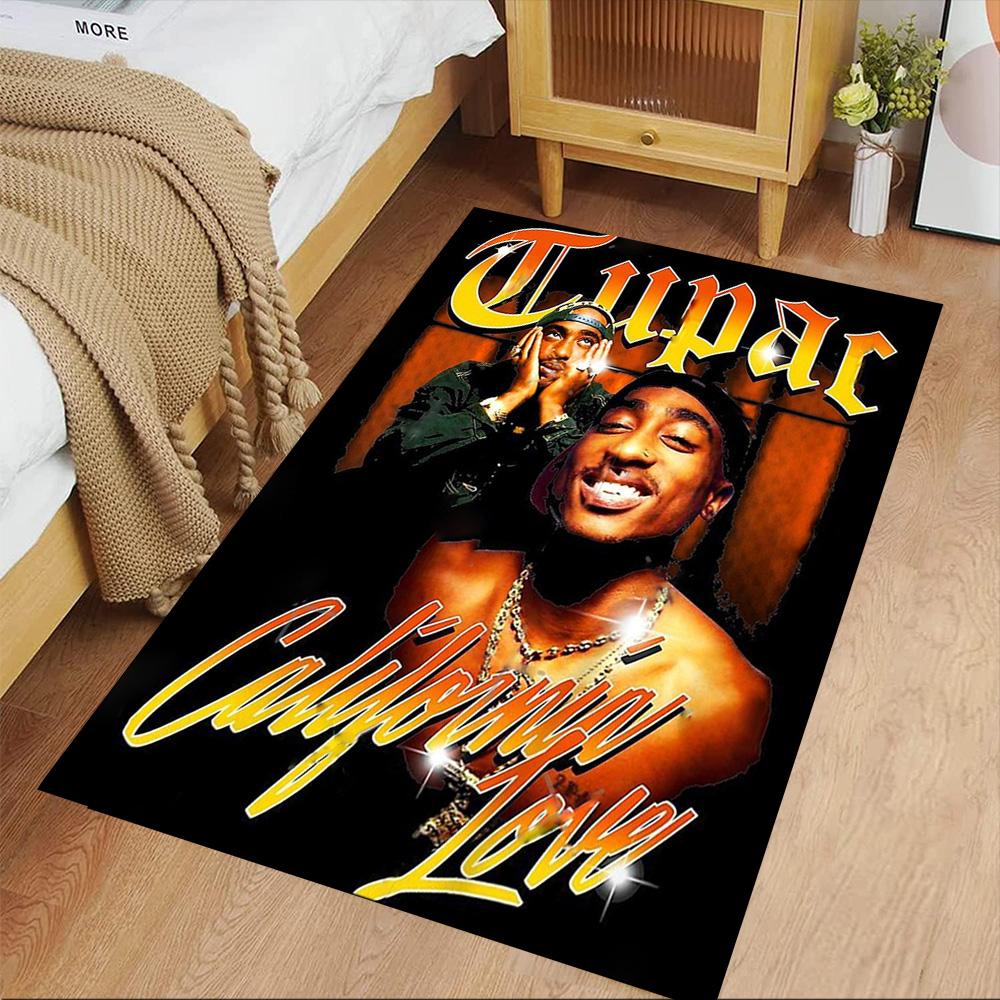 2pac Floor Rug Office Rug Design for Outdoor Hallway Kitchen Entryway Anti-slip Rug Office home decor Perfect Gift for Valentine's Wedding Birthday