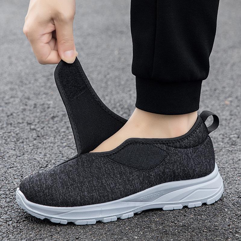 Summer widened large size walking shoes lightweight elderly shoes comfortable breathable men's shoes couple casual mesh shoes