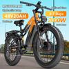 LANKELEISI Rower Elektryczny MG800MAX 2000W Podwójny Silnik Bateria 48V20AH Hamulec Hydrauliczny E-bike 26*4.0-Calowe Grube Opony Śnieżny Aldult Rower Elektryczny