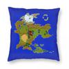 Actraiser Game Map Pillowcase Polyester Linen Velvet Printed Zip Decor Sofa Cushion Cover Wholesale