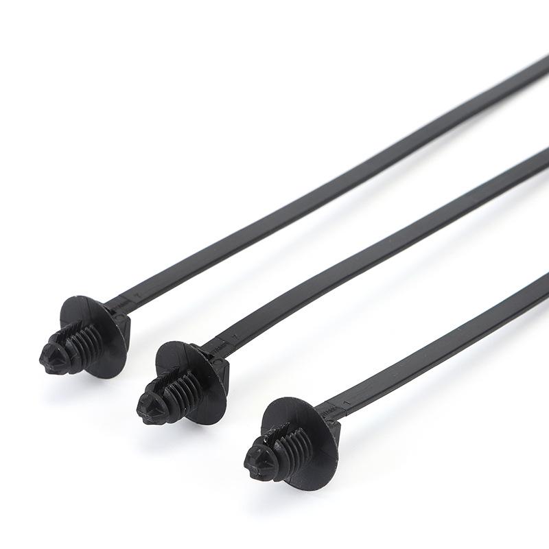 5x220mm Automotive Screw Head Zip Tie, 500 pcs/bag, Pack of 21