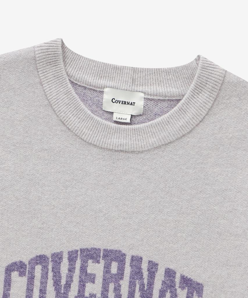 COVERNAT Arch Logo Knit Light Purple