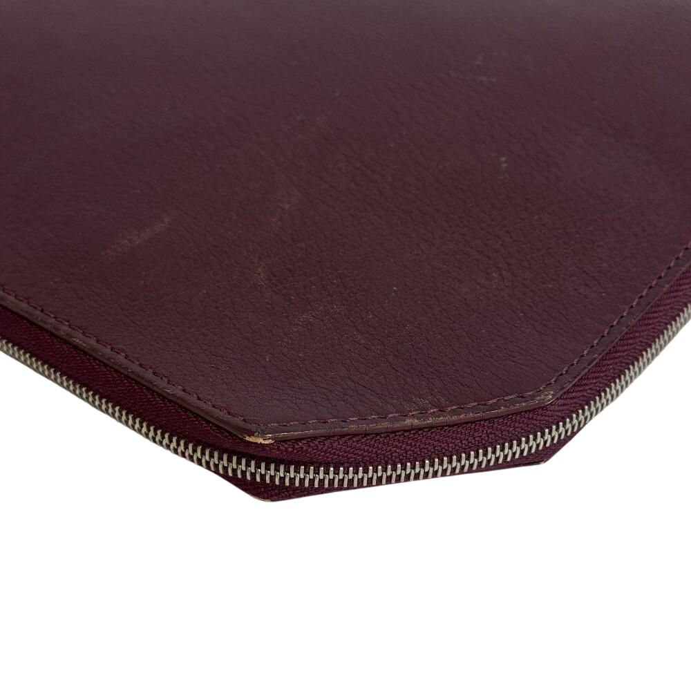 Camille Fournet CamilleFournet leather Clutch bag Bordeaux leather Used