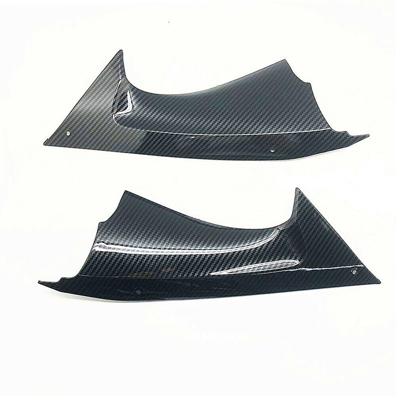 2Pcs Carbon Fiber Style Side Air Duct Cover Fairing Cockpit Panel for Yamaha YZF-R6 2008-2016 Motorcycle Left Right Infill Trim Bodywork Replacement