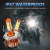 C01 Yellow White Blue Multi-Color LED Spotlight IP67 Waterproof Aluminum Alloy Motorcycle Headlight