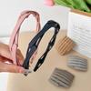 Convenient Foldable Solid Plastic Hairband For Women Girls Travel Stretchable Headband Hair Head Band Novelty Hair Accessories