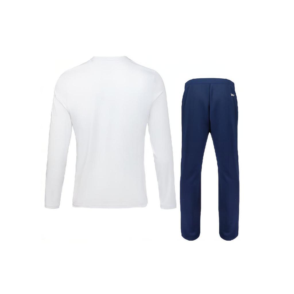 Under Armour Solid Color Slim Fit Sports Crew Neck T-Shirt And Mid Rise Long Pants Casual Sports Set Men Sets 22600307-100+21500737-408