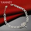New 925 Silver 8 Inches Classic Tree of Life Bracelet For Women Charm Jewelry Accessories Wedding Party