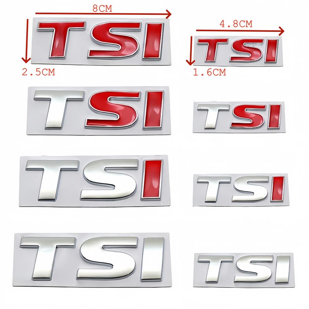 3D Metal Rear Trunk Emblem Decal Sticker For TSI Badge Sagitar Magotan Tiguan Body Stickers Car Styling Auto Accessories