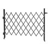 VEVOR Single Folding Security Gate, Lockable Scissor Gate with 360 degrees Swivel Casters, Outdoor Barricade Steel Retractable Gates